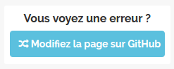 Bouton "Modifier la page sur GitHub"